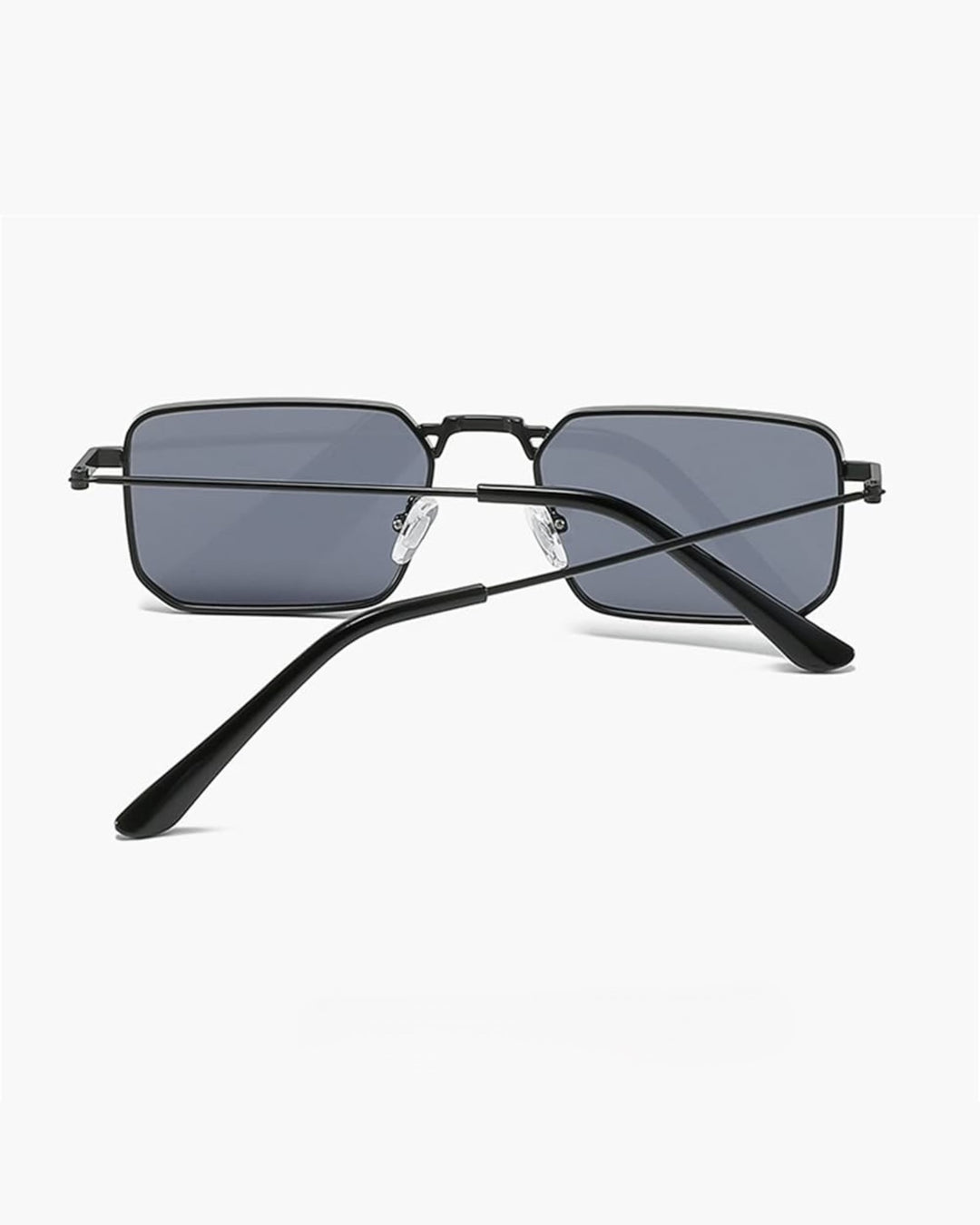 Full black rectangular rim sun glasses