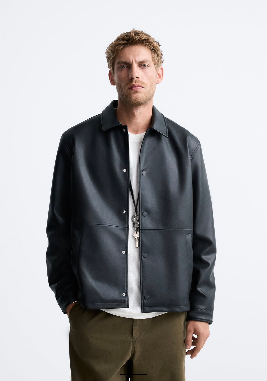 ZARA LEATHER EFFECT JACKET