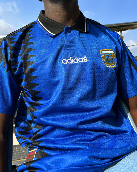 Argentina 1994 Retro Jersey T-shirt in blue
