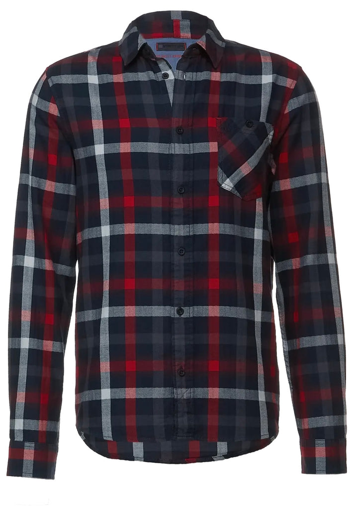 Street One Men plaid shirt in red and blue