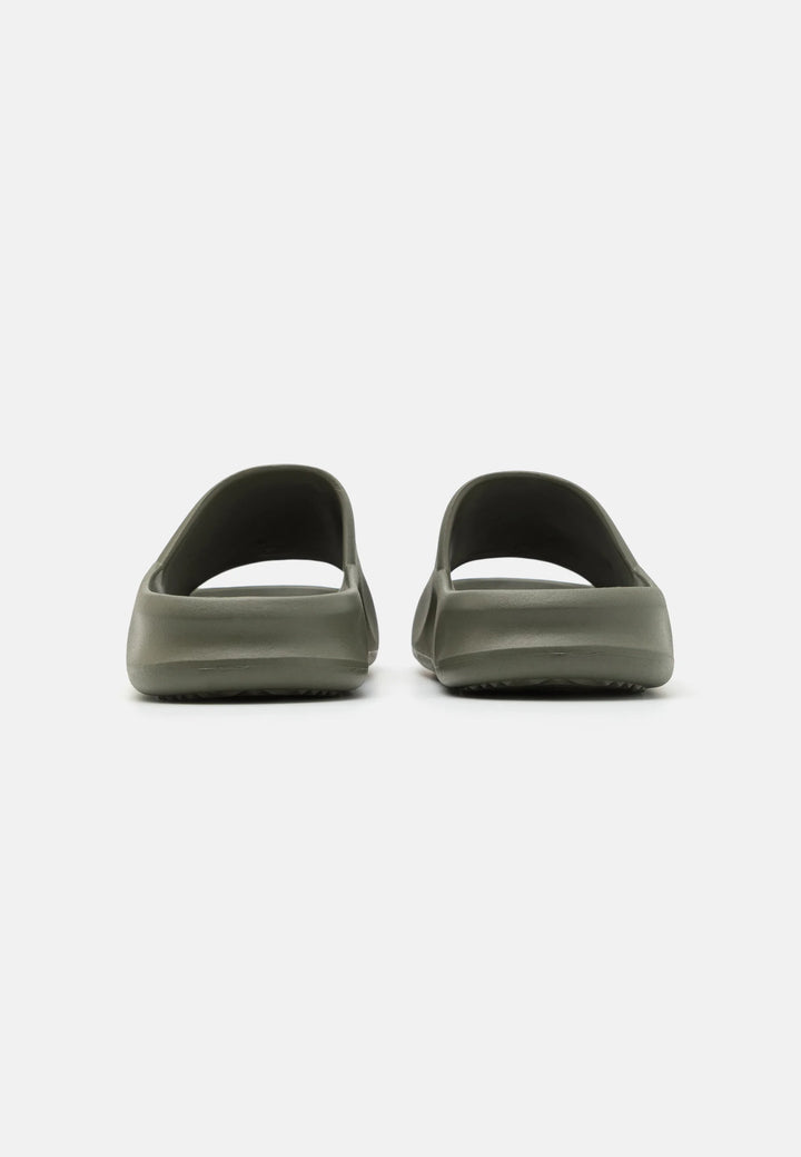 Jack & Jones Moulded Slides in Green