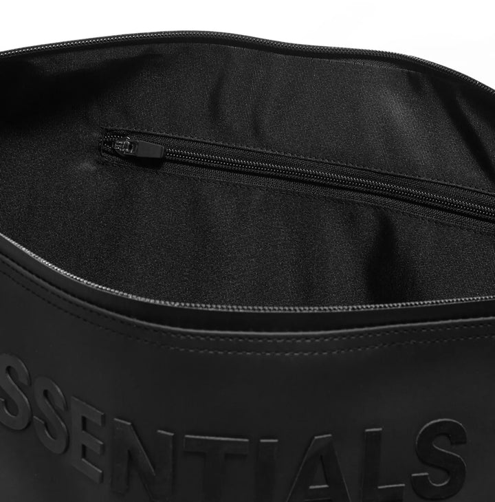 Essentials jumbo duffel bag in black