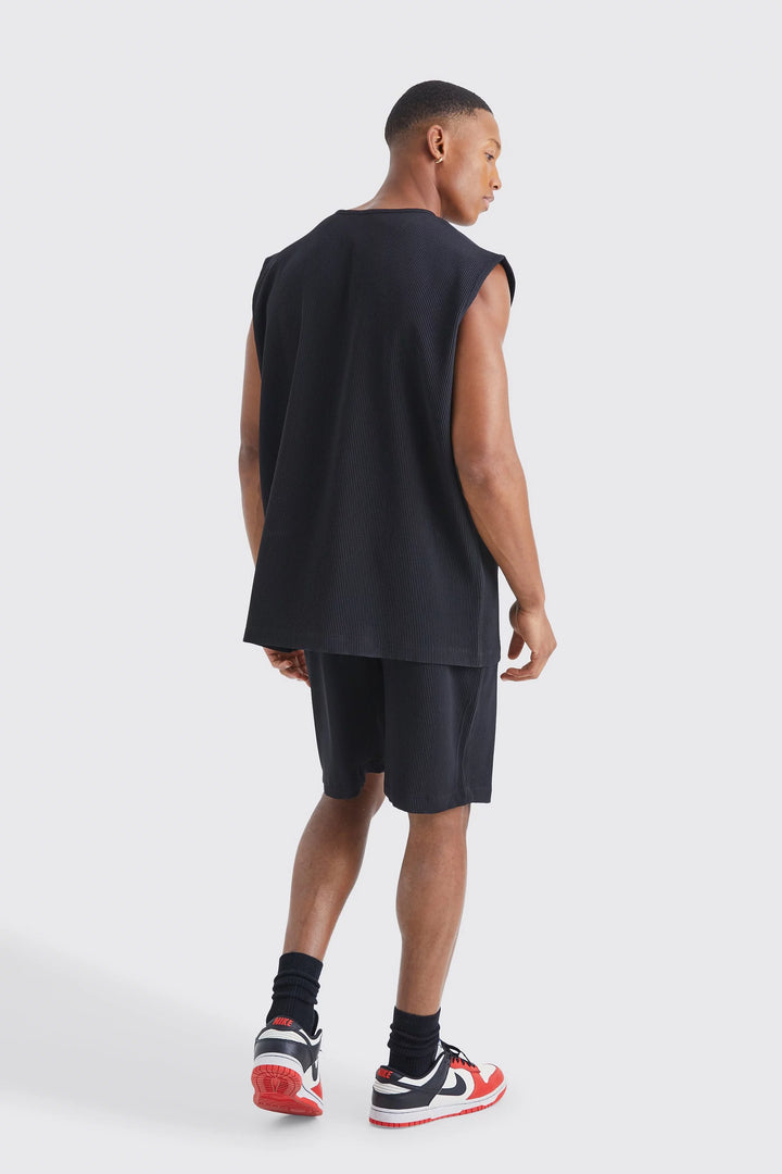 BOOHOOMAN PLEATED TANK