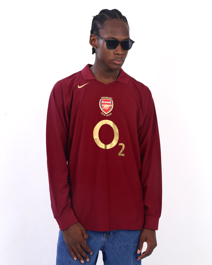 05-06 Arsenal Home Long Sleeve Retro Jersey/05-06