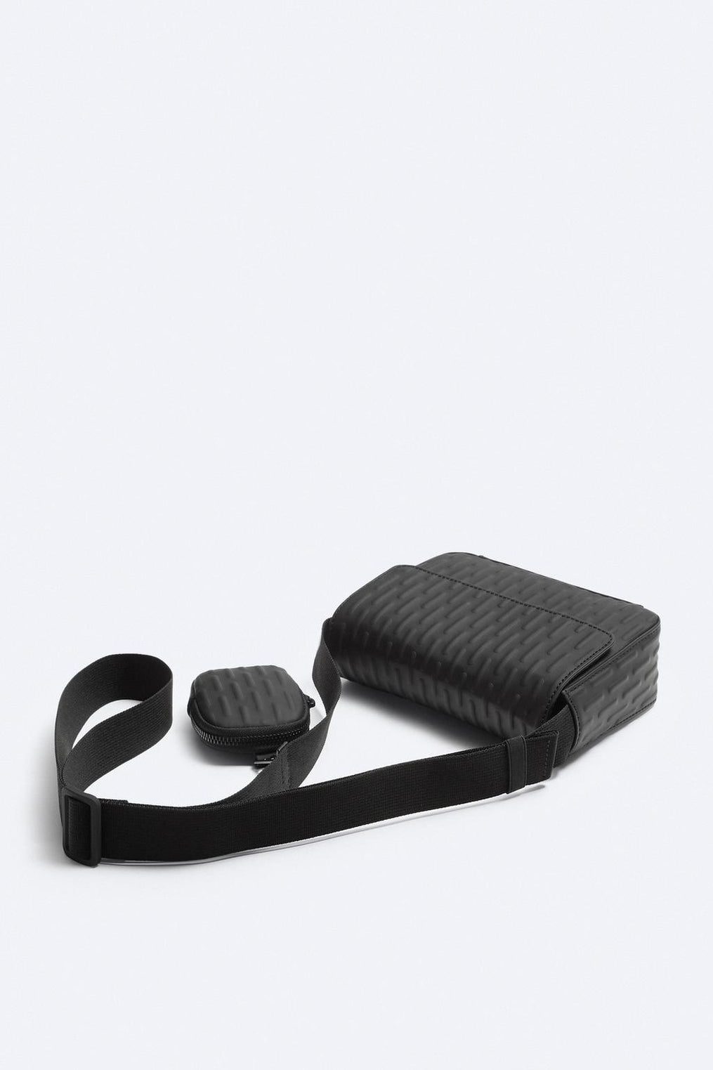 Zara embossed Messenger Crossbody Bag