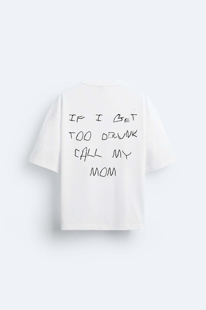 Drunken T-shirt in white