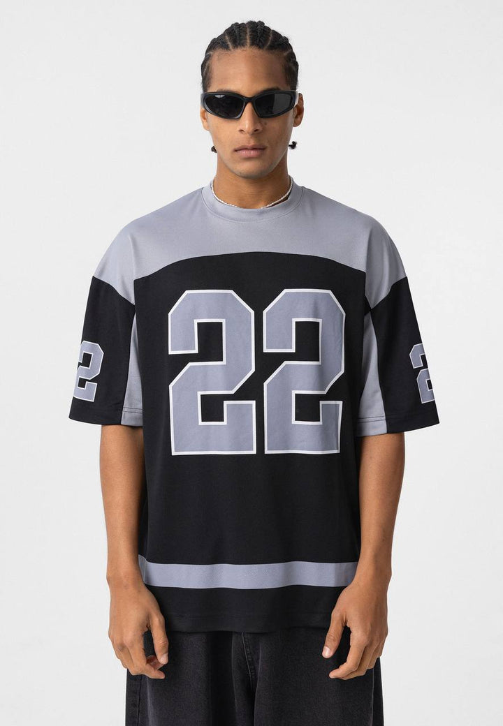 Essence of Life Mesh Jersey in Black