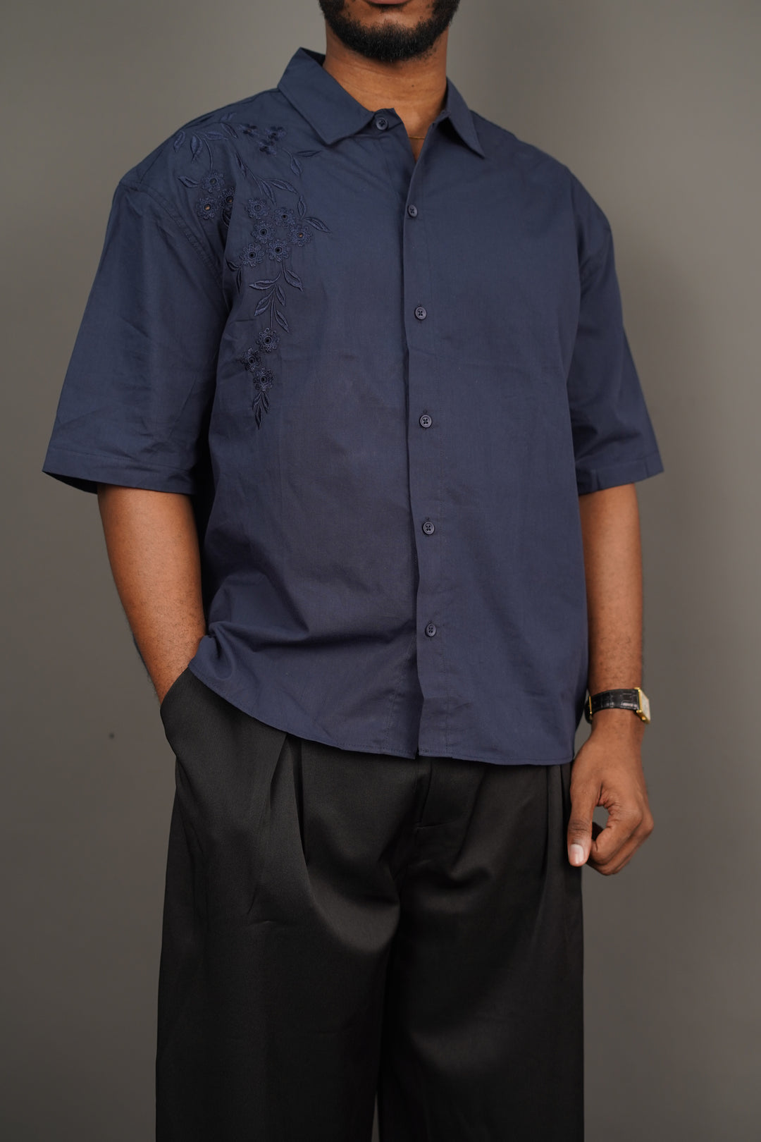 2512 Detail Shirt in blue