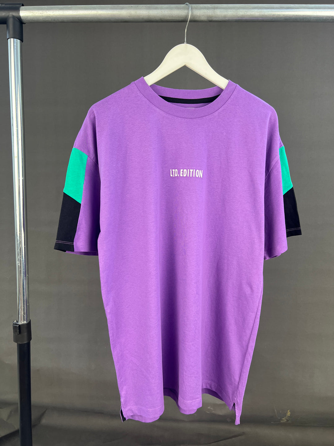 Next sleeve patch T-shirt in purple