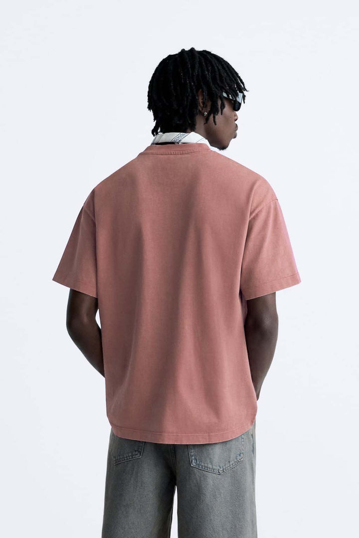 Basic Heavyweight T-shirt in dark chestnut