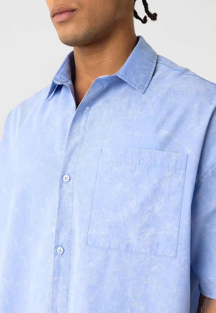 Essence of Life Wild Backprint Shirt in blue