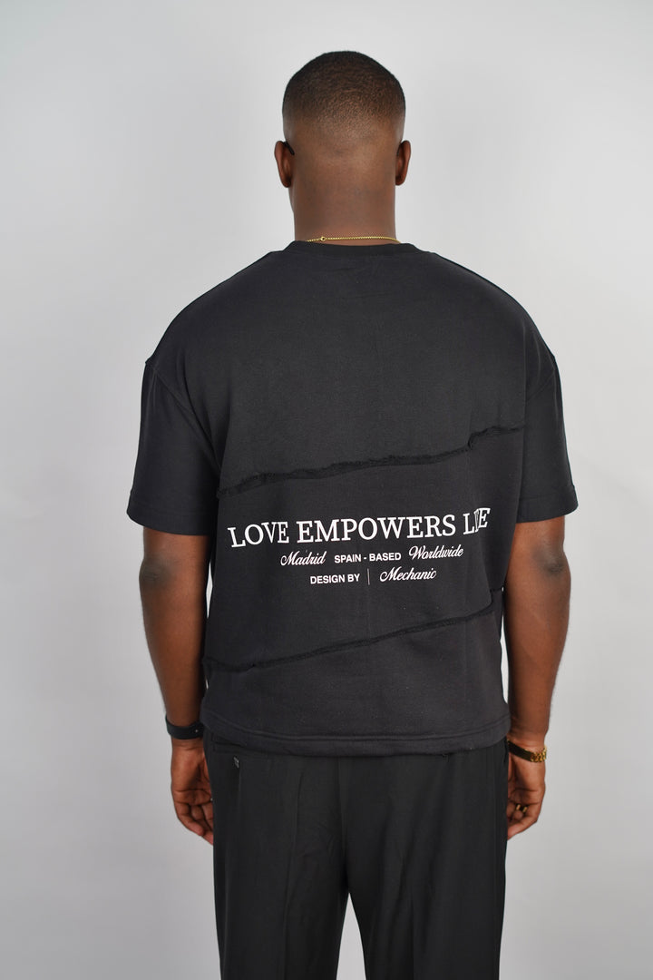 Mechanic Love Empowers Life T-shirt in Black