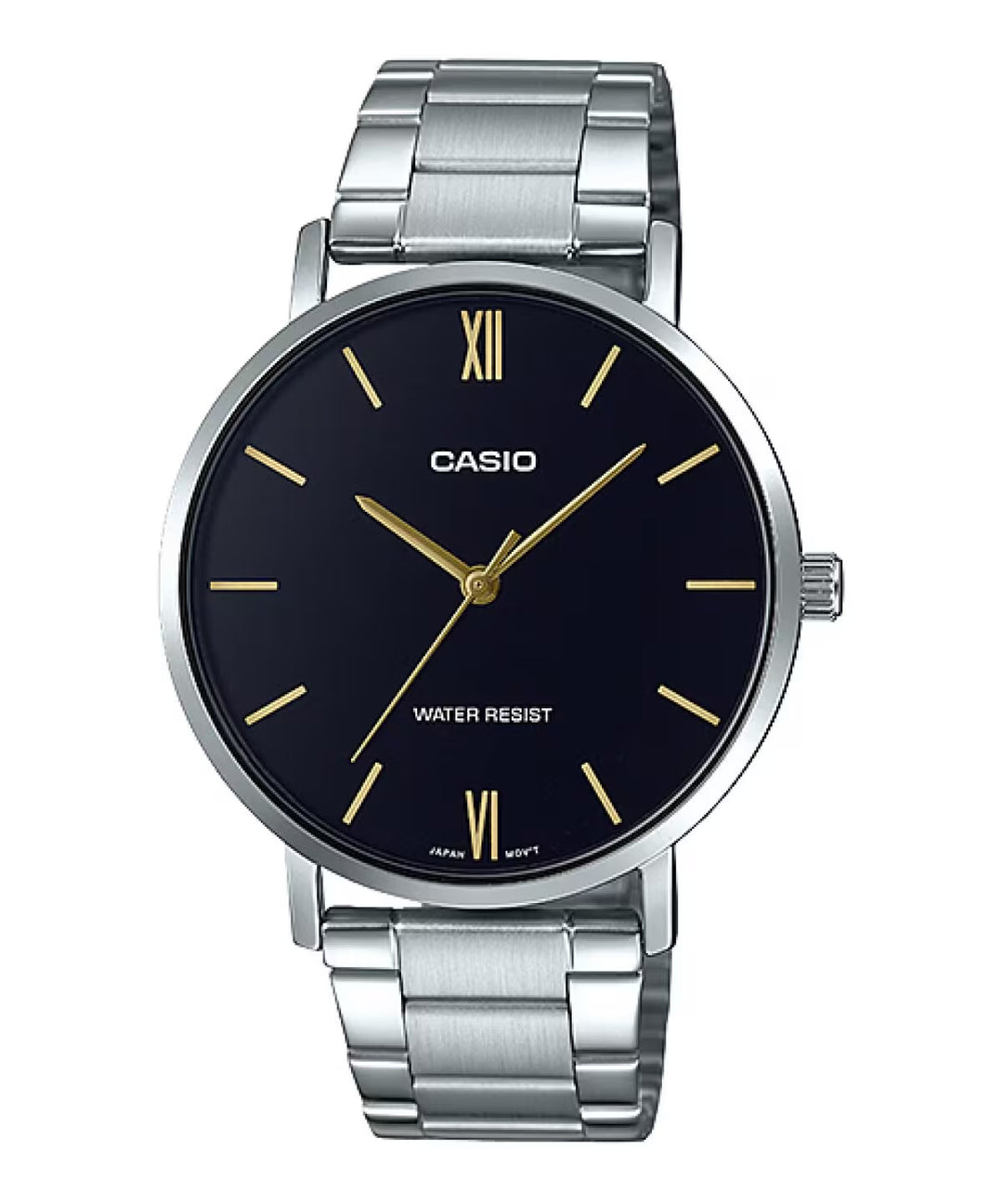 Casio MTP-VT01D-1B Analog Mens Watch with Stainless Steel Bracelet