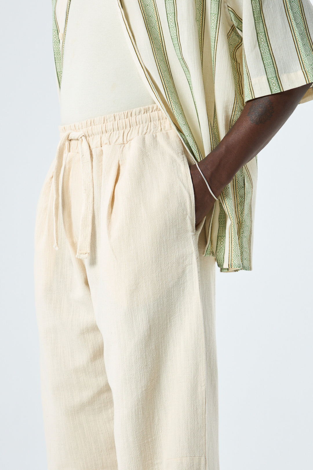 Vamos Baggy Linen Pants in Beige