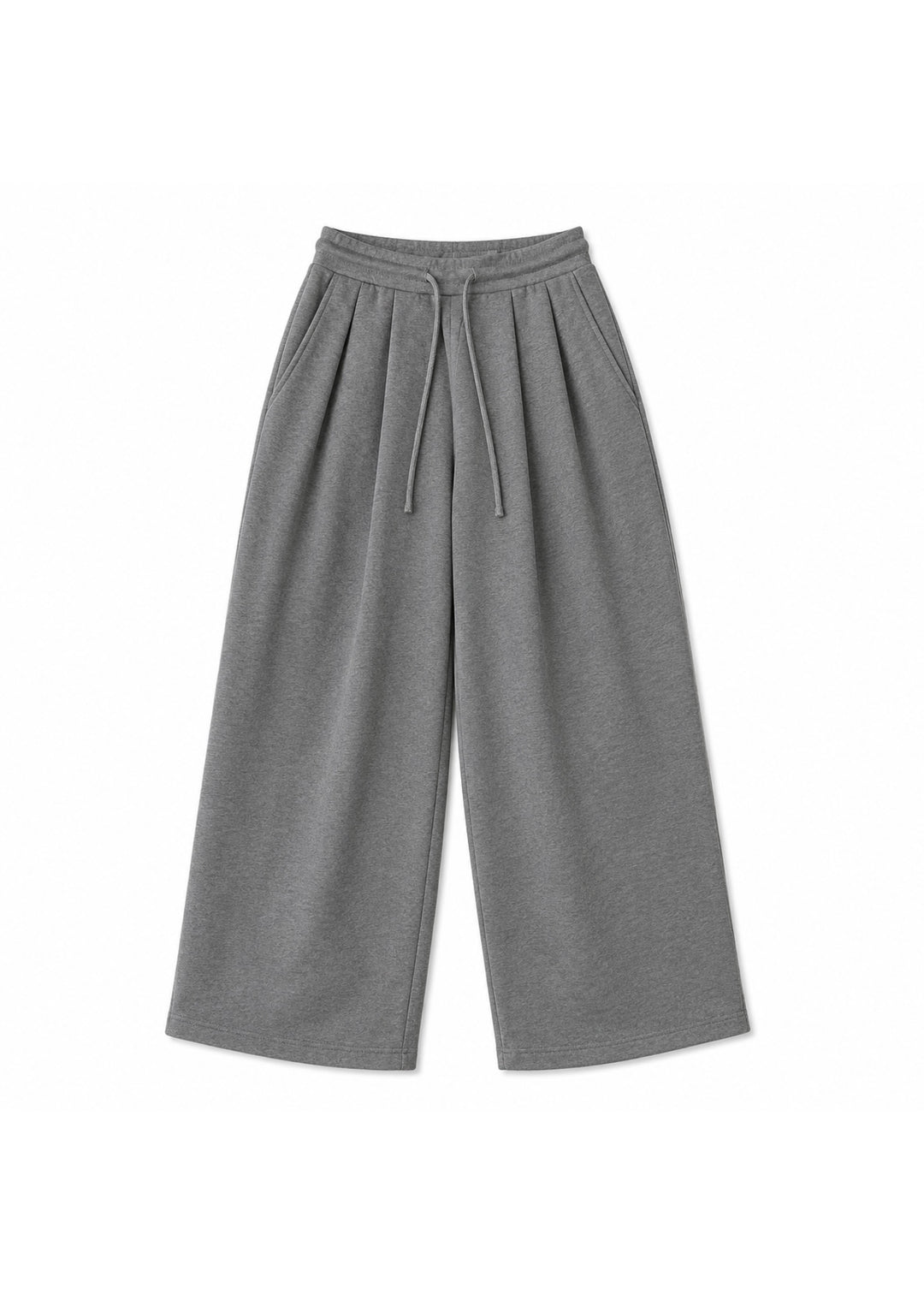 Nuclear Fission Double pleated Sweatpants in Grey