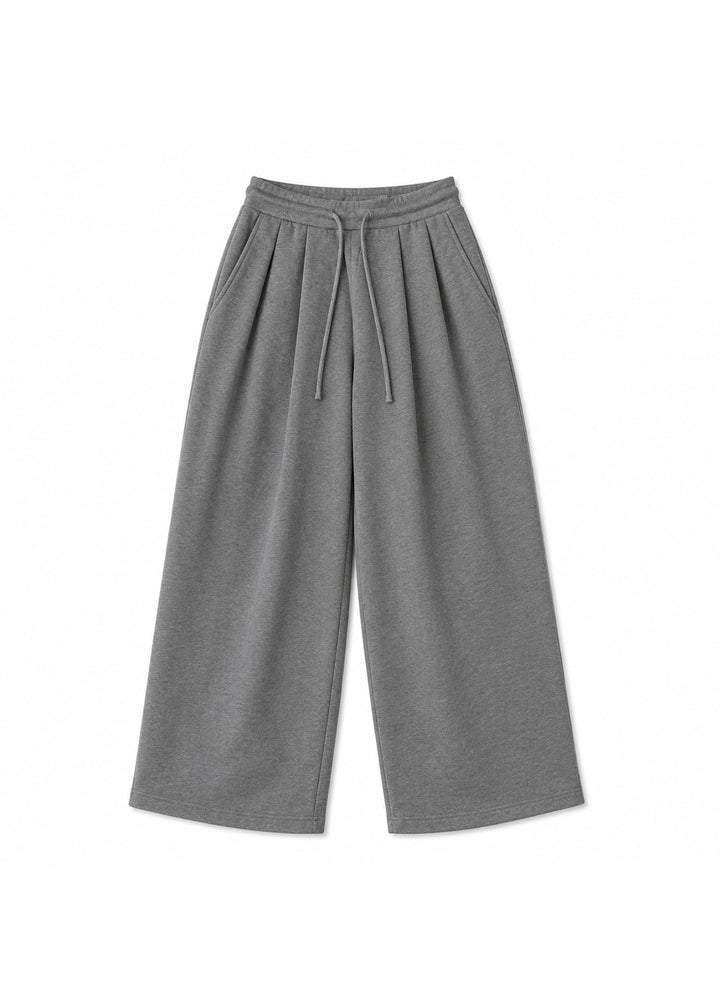 Nuclear Fission Double pleated Sweatpants in Grey