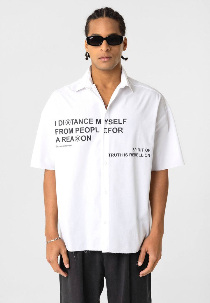 Essence of Life Oversized Shirt in White