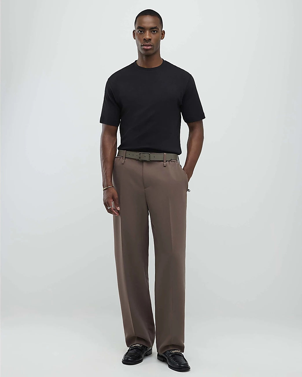 Garm Island Premium Plain T-shirt in black