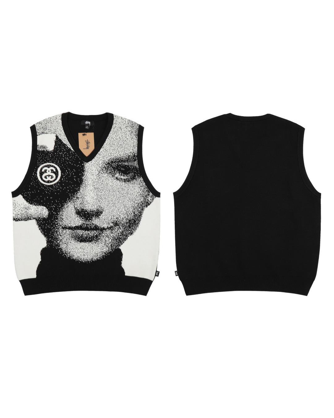 Stussy Jacquard Photo print vest