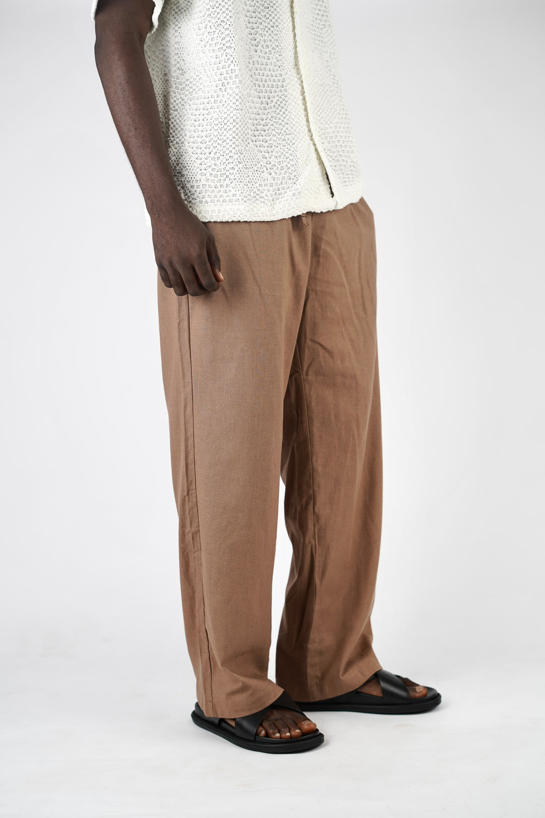 Garm Island Linen Hemp Pants in Brown
