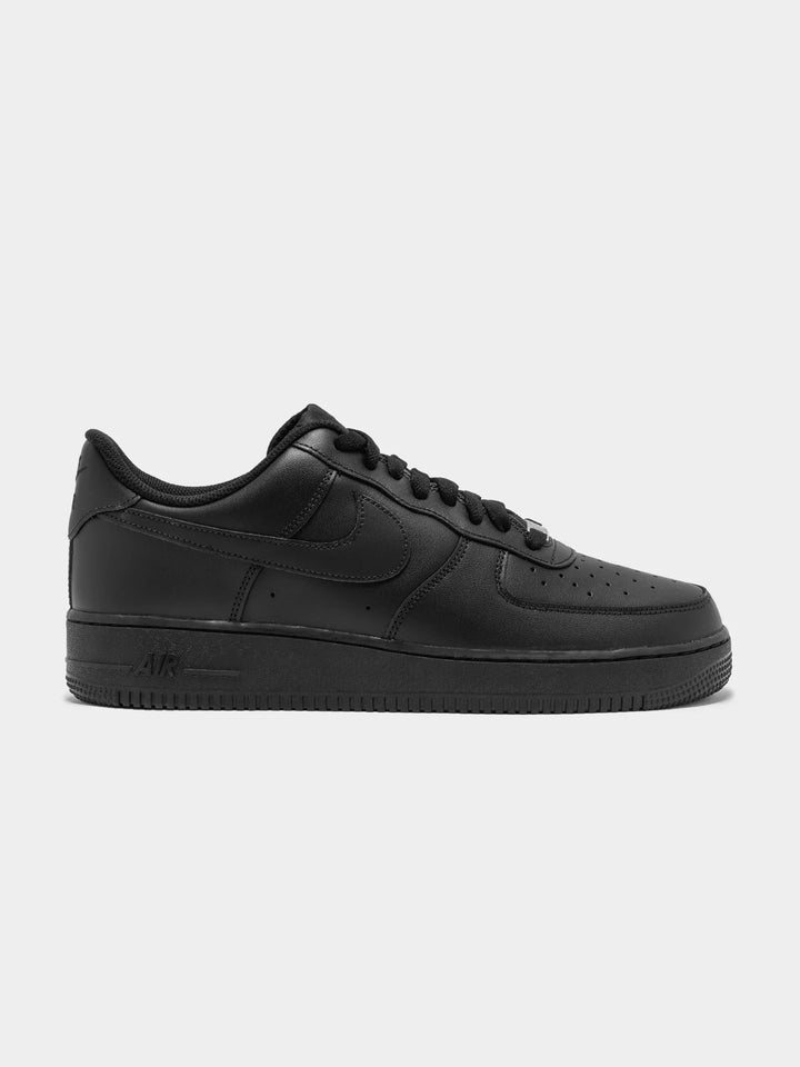 Nike Air Force 1 Trainers in black