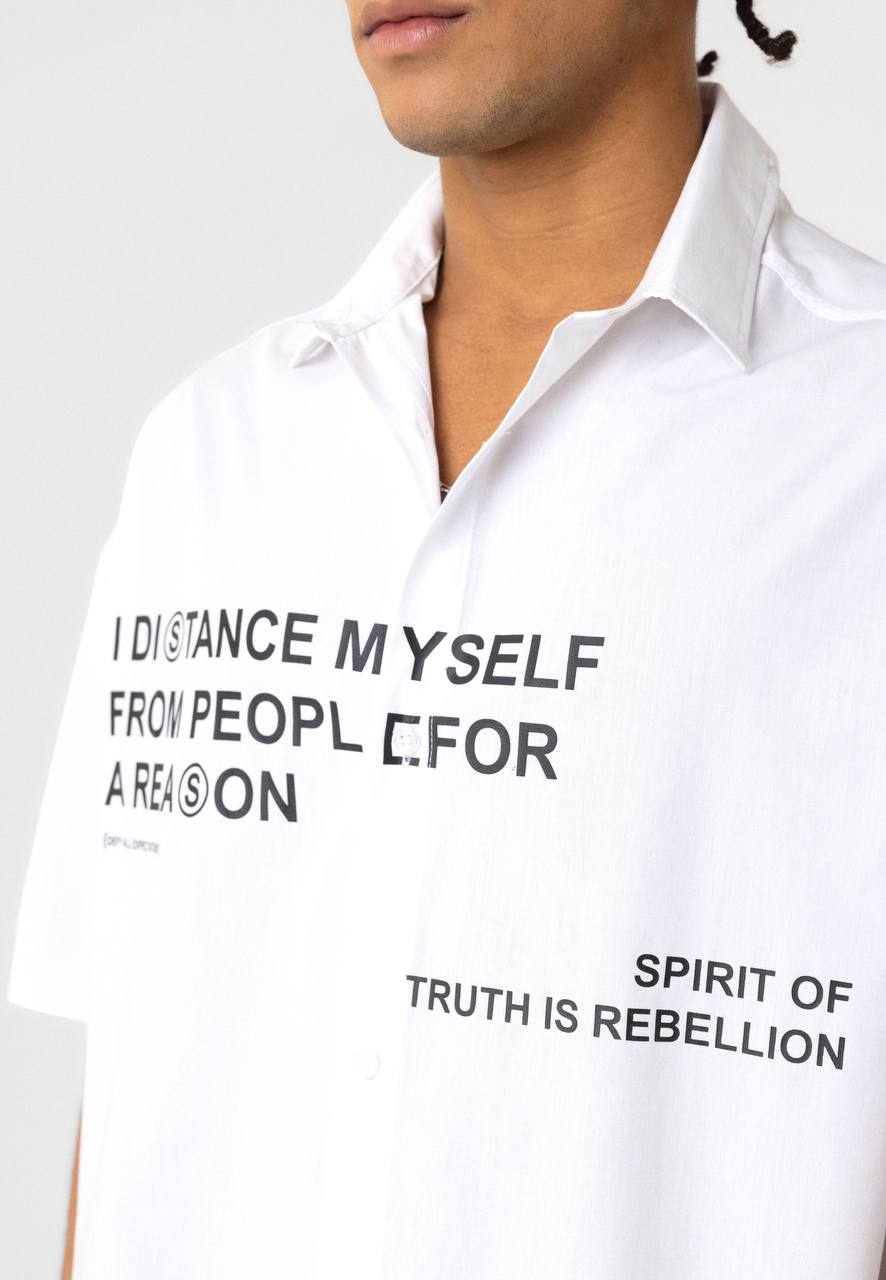 Essence of Life Oversized Shirt in White