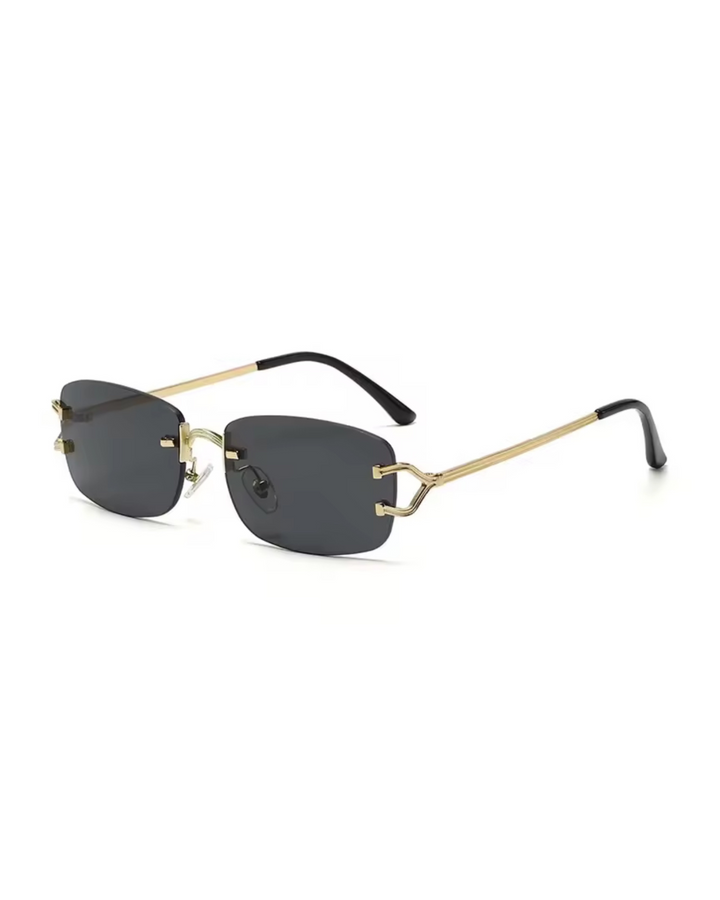 Vintage Rimless Sun glasses in Black