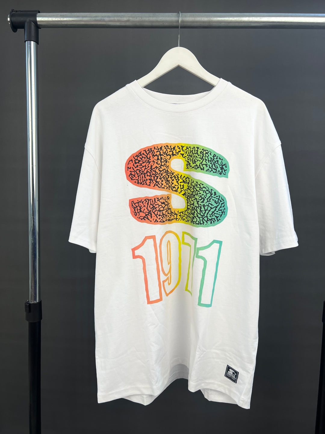 Starter Gradient graphic print T-shirt in white