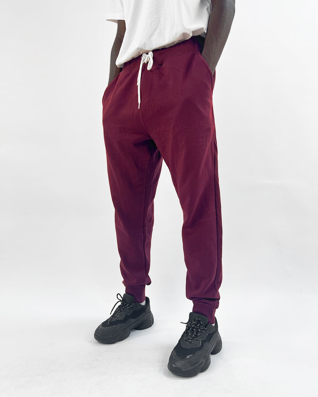 Old navy jogger pants in wine