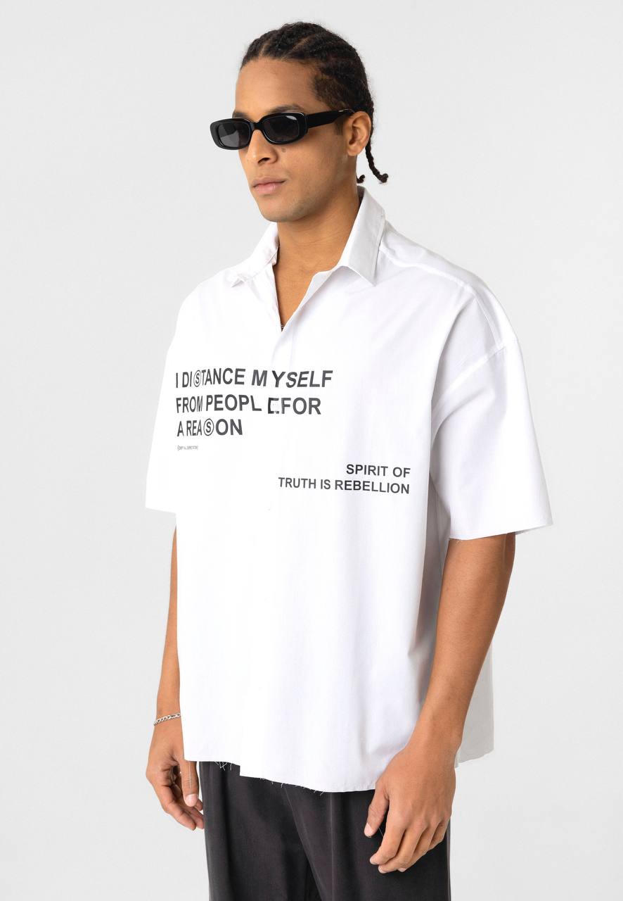 Essence of Life Oversized Shirt in White