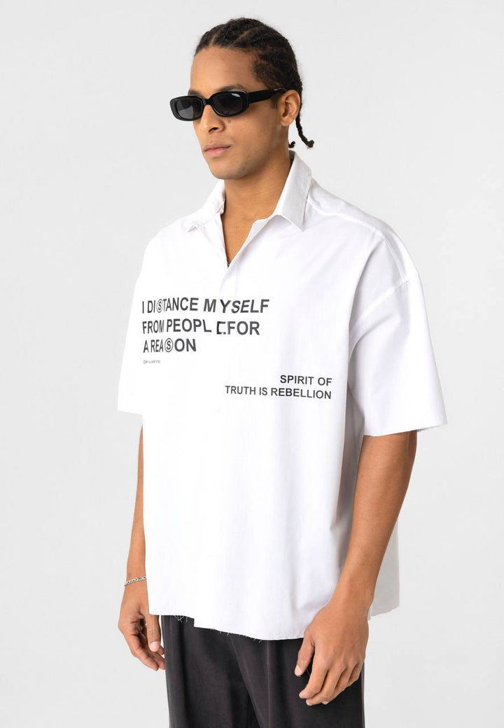 Essence of Life Oversized Shirt in White