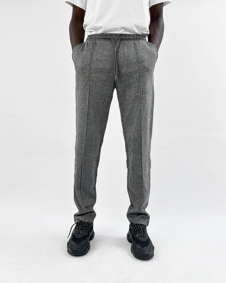 Royal Class pinstripe jogger trousers in gray