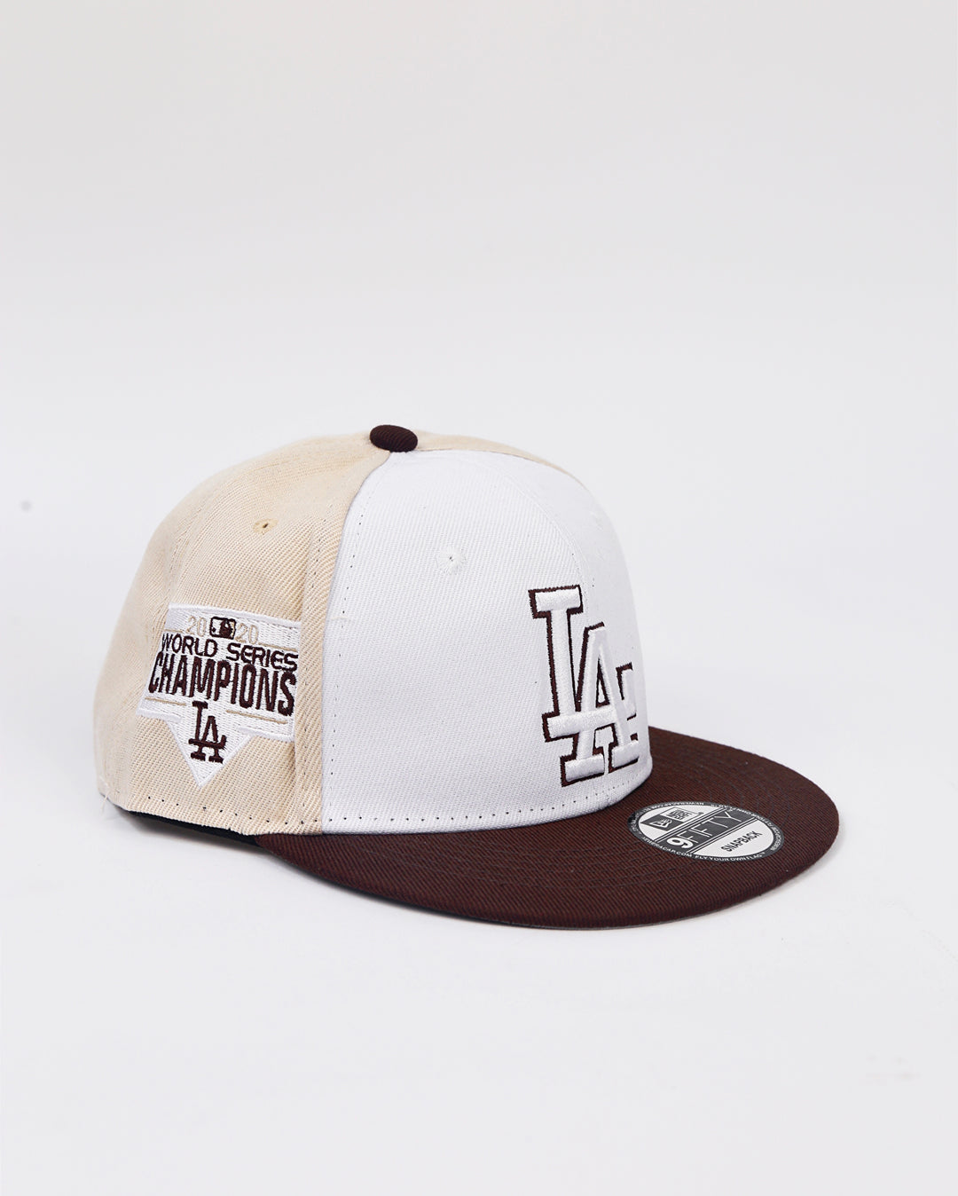 Los Angeles Championship Adjustable SnapBack in White and Beige
