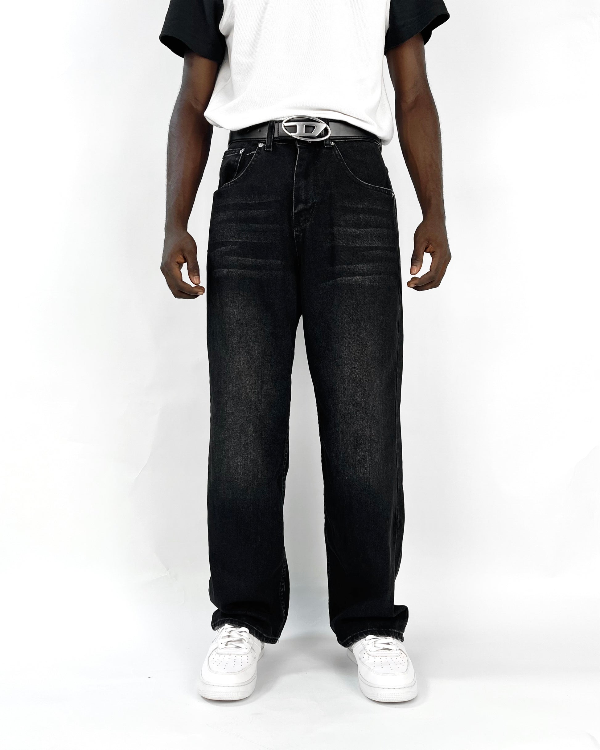 GIESTO baggy jeans in anthracite black – Garmisland