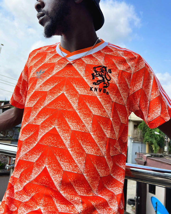 Netherlands 1988 Retro Jersey T-shirt in orange