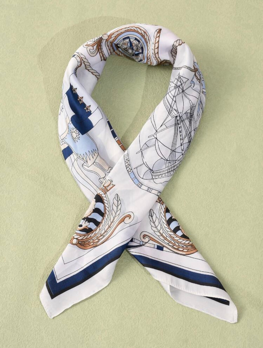 Men sailboat & anchor pattern bandana