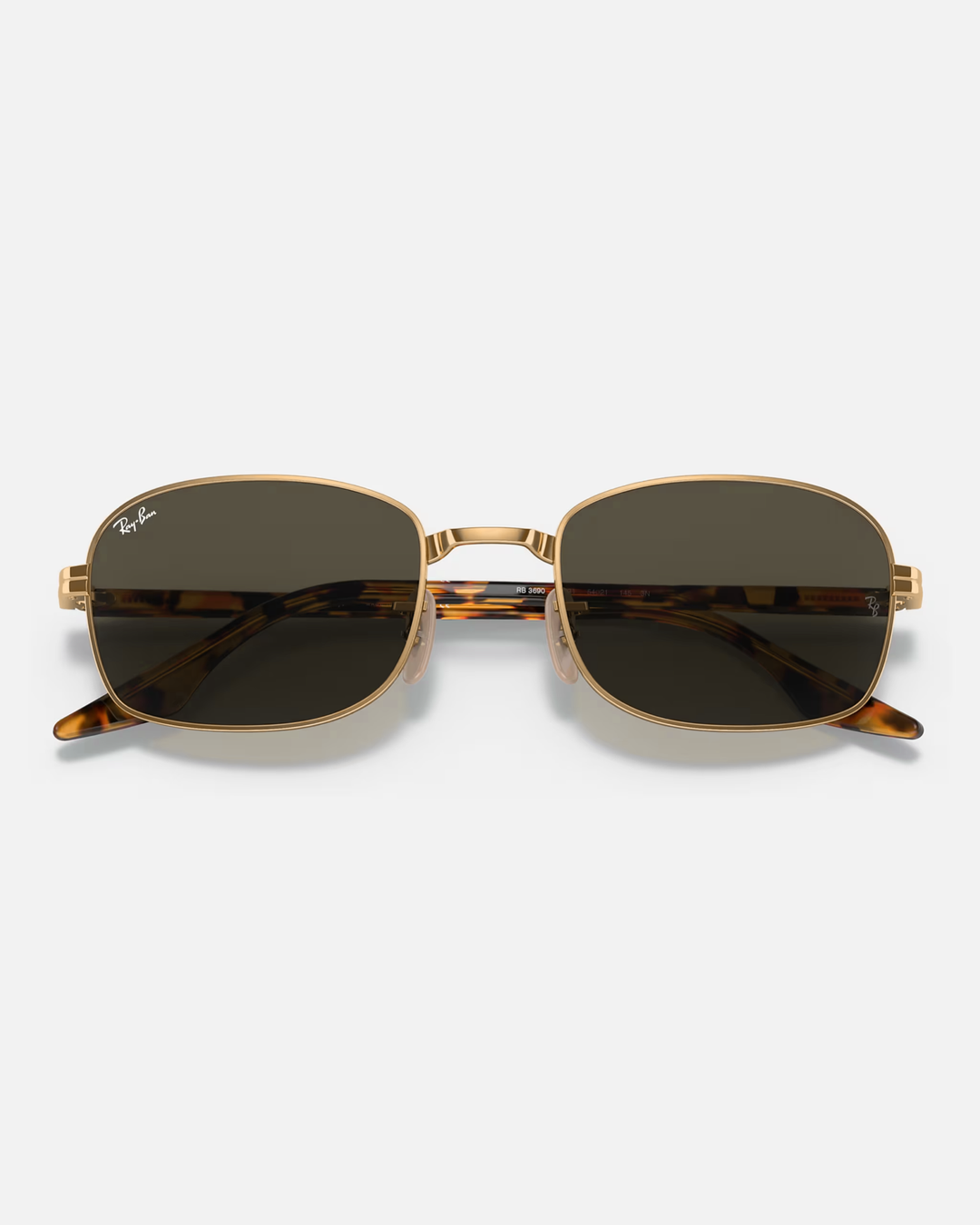 Ray Ban RB3690 Retro sun glasses in Polished Gold