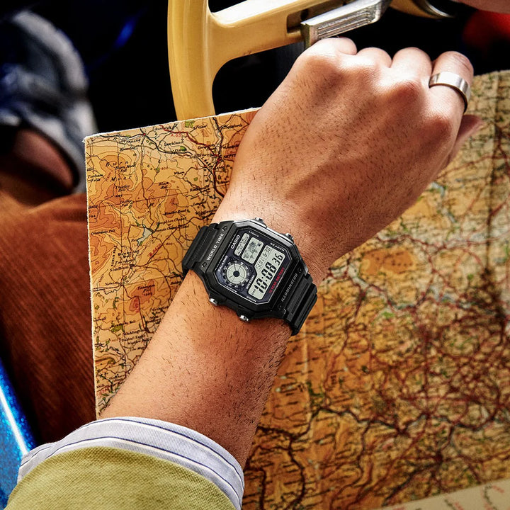 Casio Vintage AE1200WH-1A Watch in black