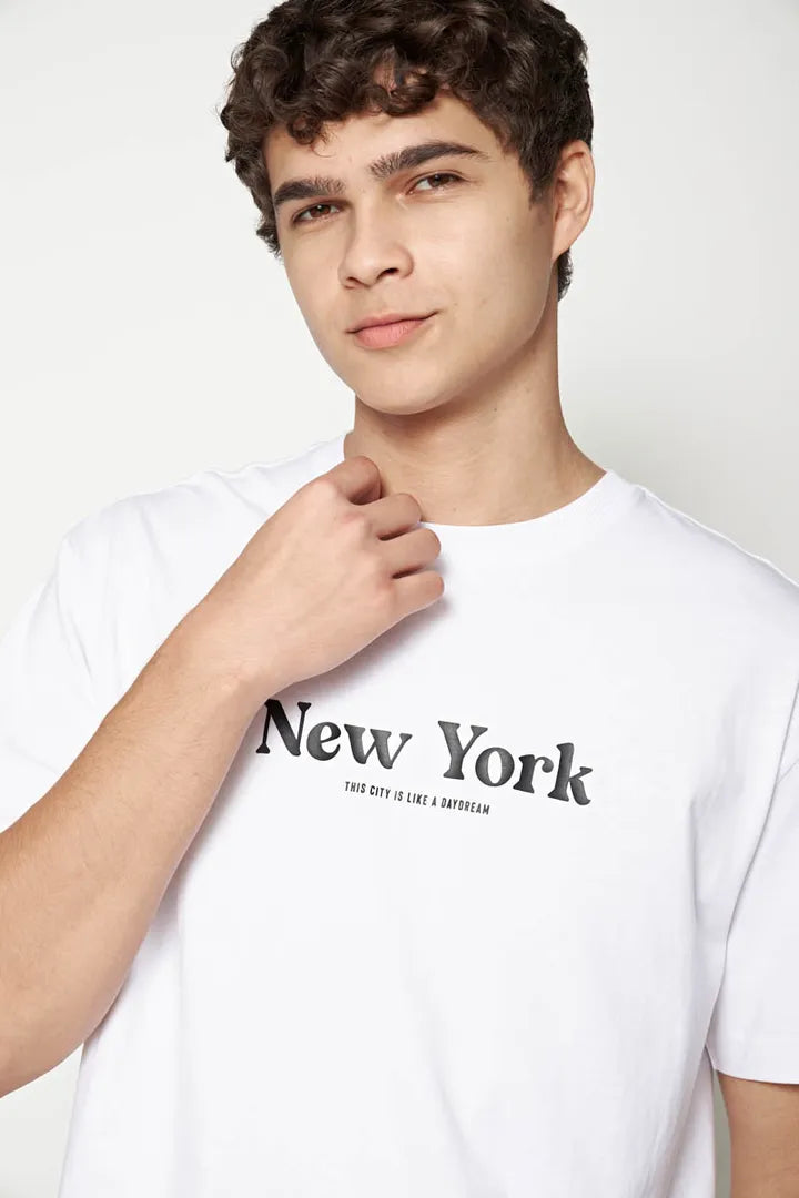 Garage New York Backprint T-shirt in white