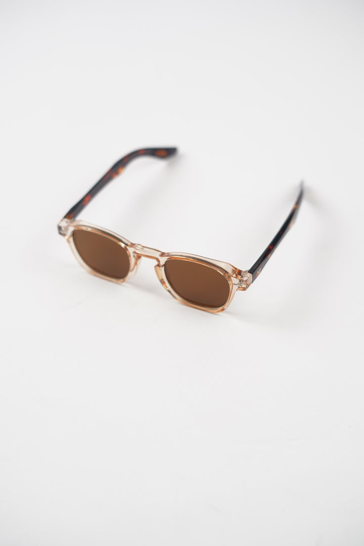 Geometric Vintage Sun glasses with Clear Rim