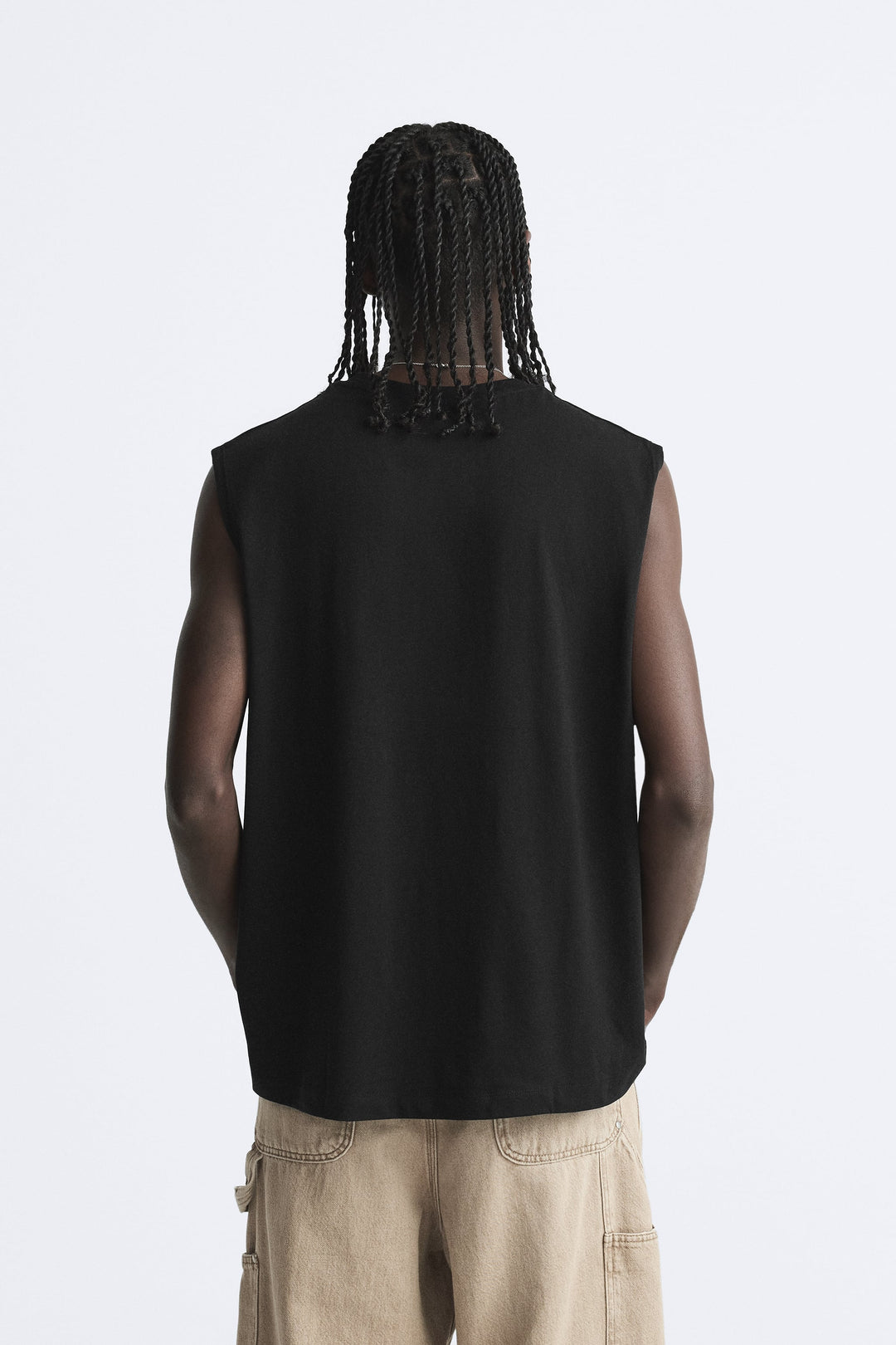 Garm Island Sleeveless T-shirt in black