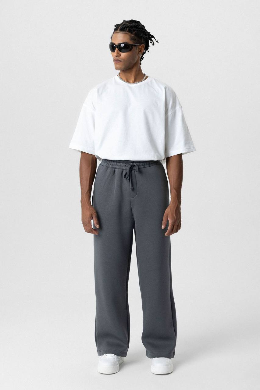 Vamos Premium Straight Fit Sweatpants in Smokey Grey