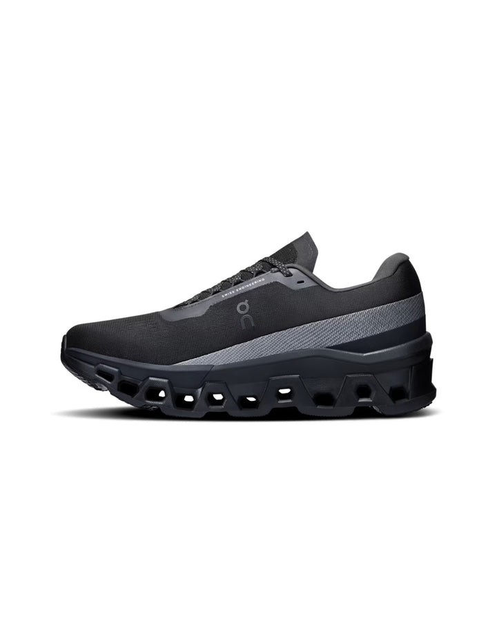 ON Cloudmonster running trainers in black