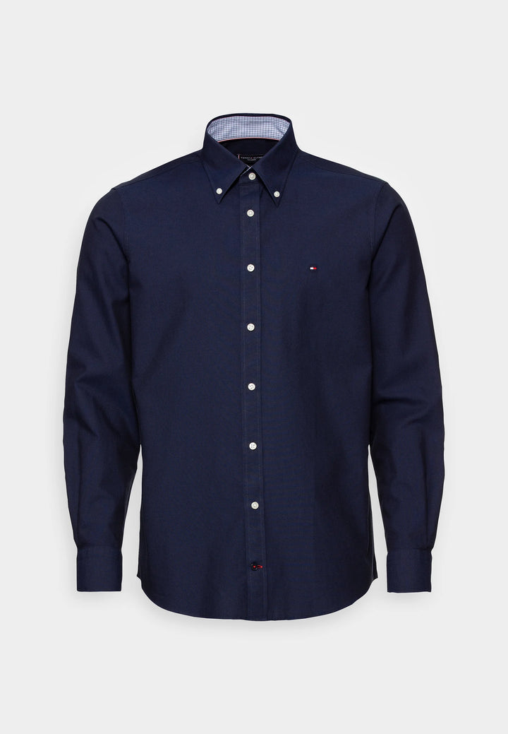 Tommy Hilfiger Oxford long sleeve shirt in Navy