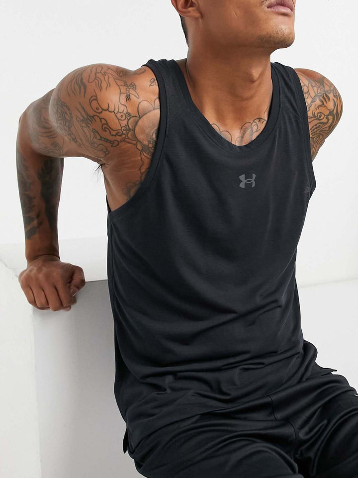 Under armour armless steaker vest t-shirt in black