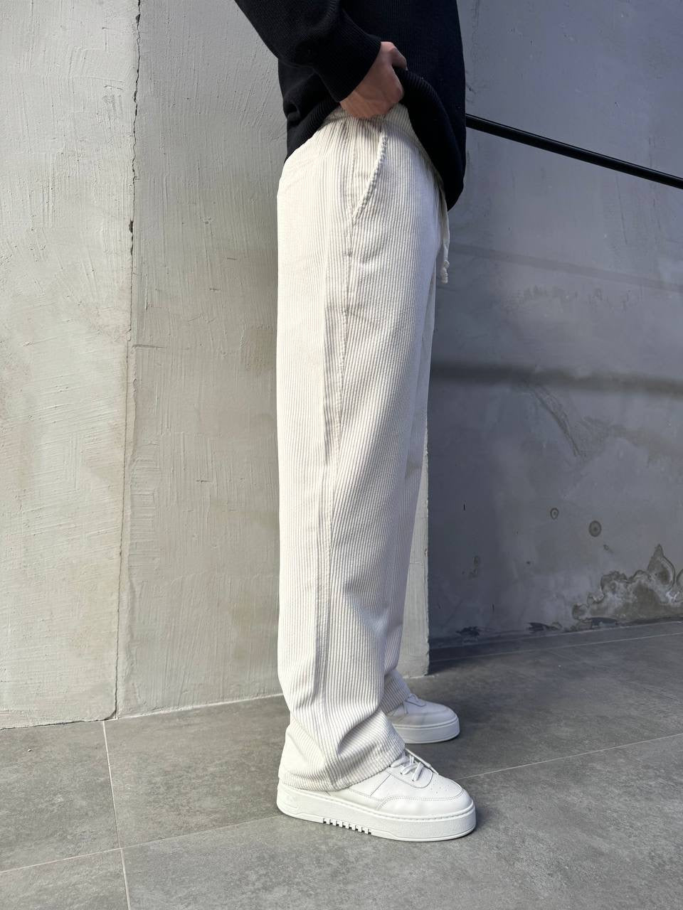 Difransel corduroy pants in stone