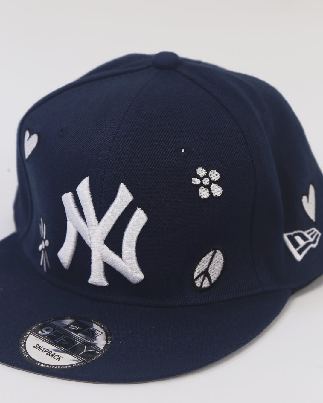 New York Embroidered Snapback in Navy