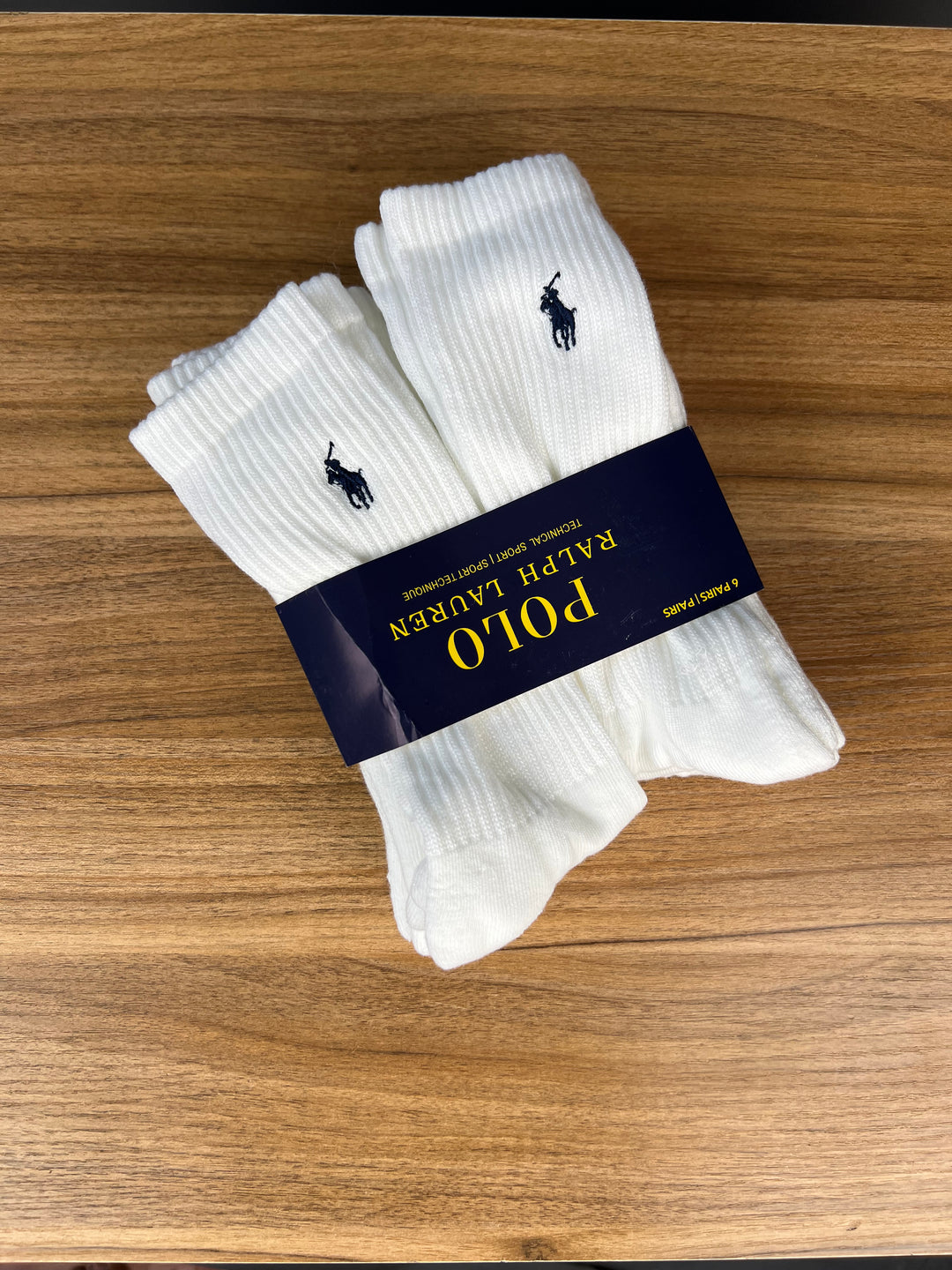 Polo Ralph Lauren 6 pack crew socks in white Garmisland