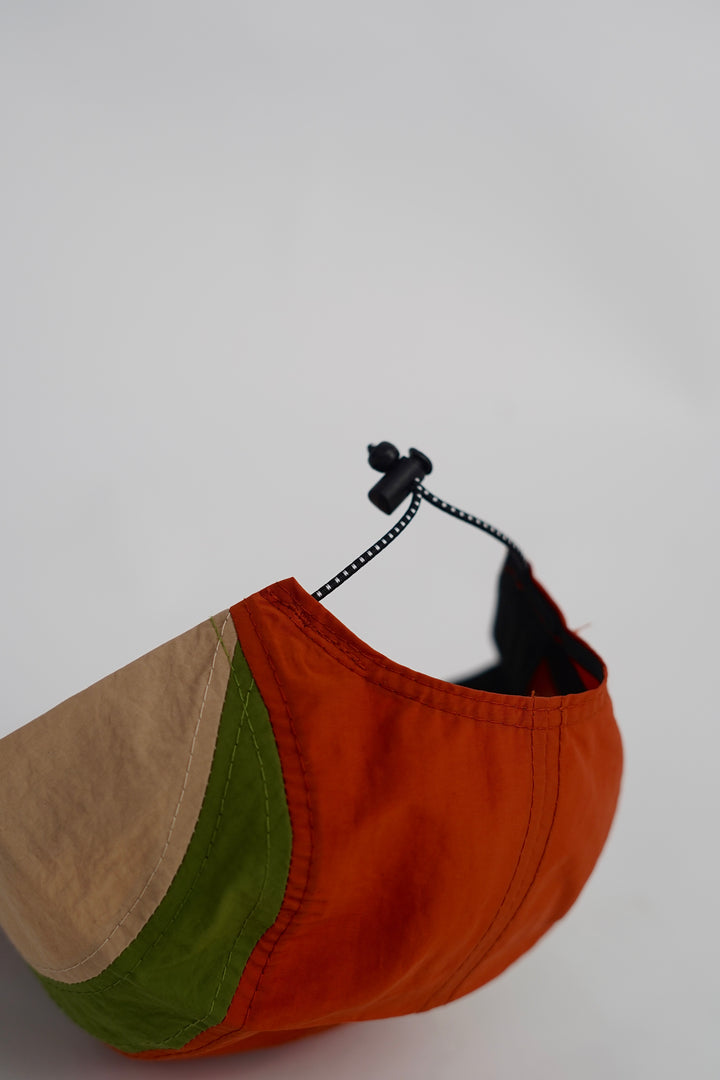 Dudie Block Adjustable Cap in Orange