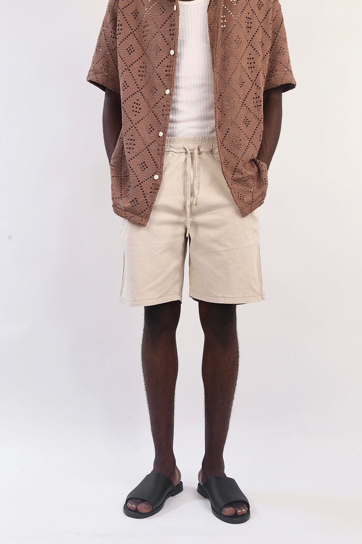 Difransel Cotton Shorts in Sand